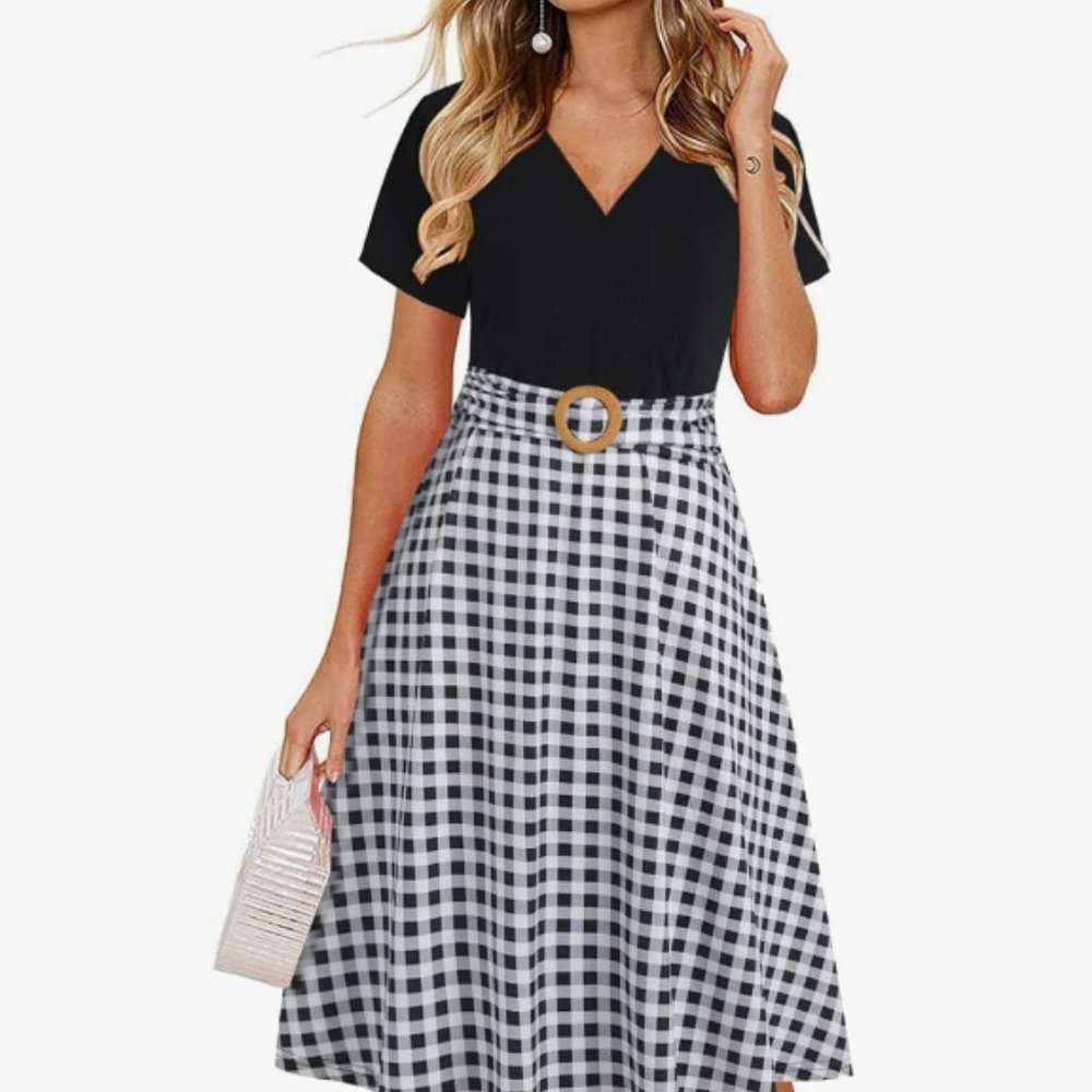 Aline - Plaid Dress